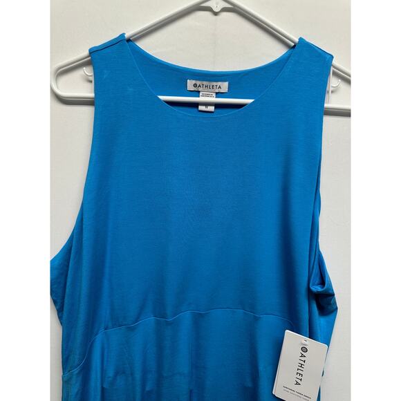 NWT Cute Athleta Santorini Thera Dress Size 1X Teal Blue - Picture 4 of 11